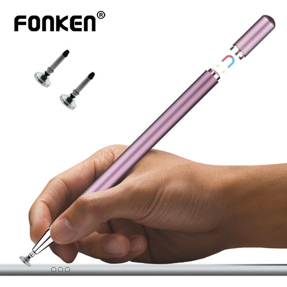 Fonken Stylus Pen Voor Tablet Capacitieve Pen Touch Screen Pen Voor Smartphone Tekening Pen Met Geleidende Touch Sucker Oppervlak Pen