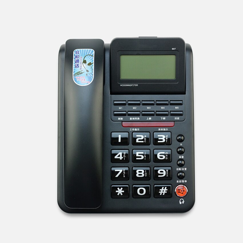 verdrahtet Festnetz Telefon mit DTMF/FSK Dual System, Stimme Paging-, Anrufer Ich würde, Freisprecheinrichtung, rufen Block, Einstellbare Bildschirm für Büro