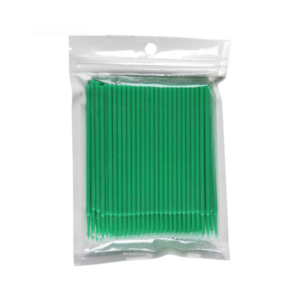 100Pieces/bag Disposable MicroBrush Eyelashes Extension Individual Lash Removing Swab Micro Brush For Eye Makeup Beauty