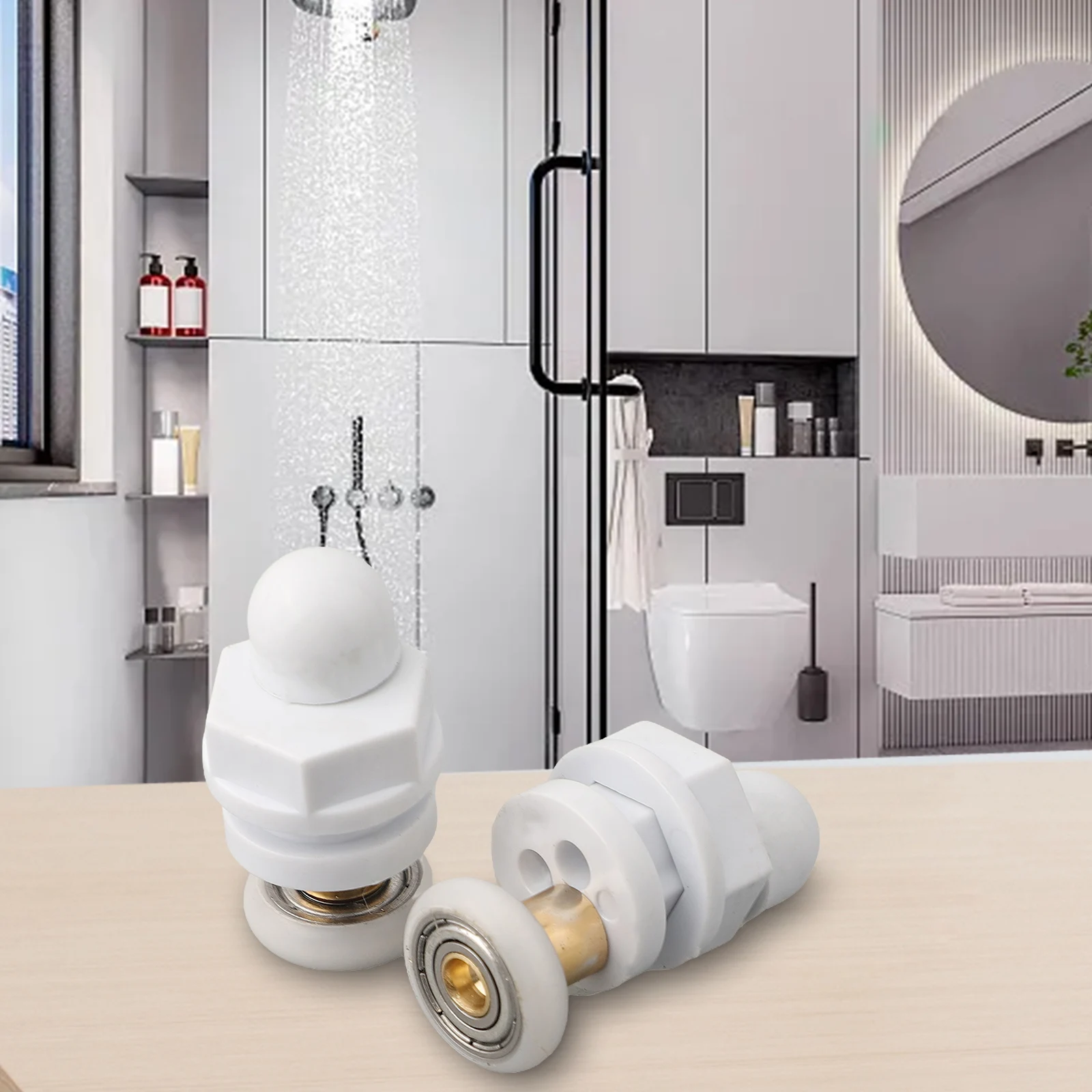 4pcs19mm/23mm/25mm/27mm/29mm Door Roller Shower Rooms Cabins Pulley / Shower Room Roller /Runners/Wheels/Pulleys Diameter