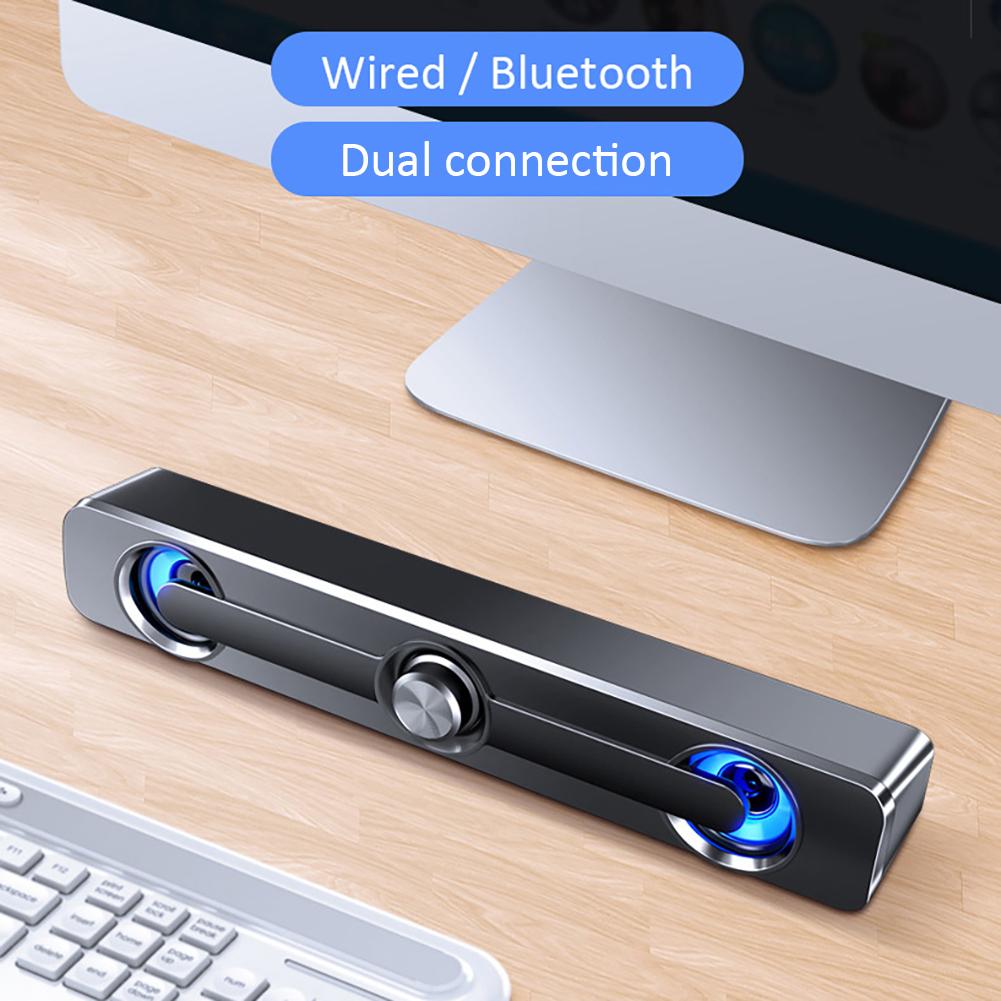 Mini Usb Wired Krachtige Stereo Laptop Tablet Speakers Bluetooth Luidspreker