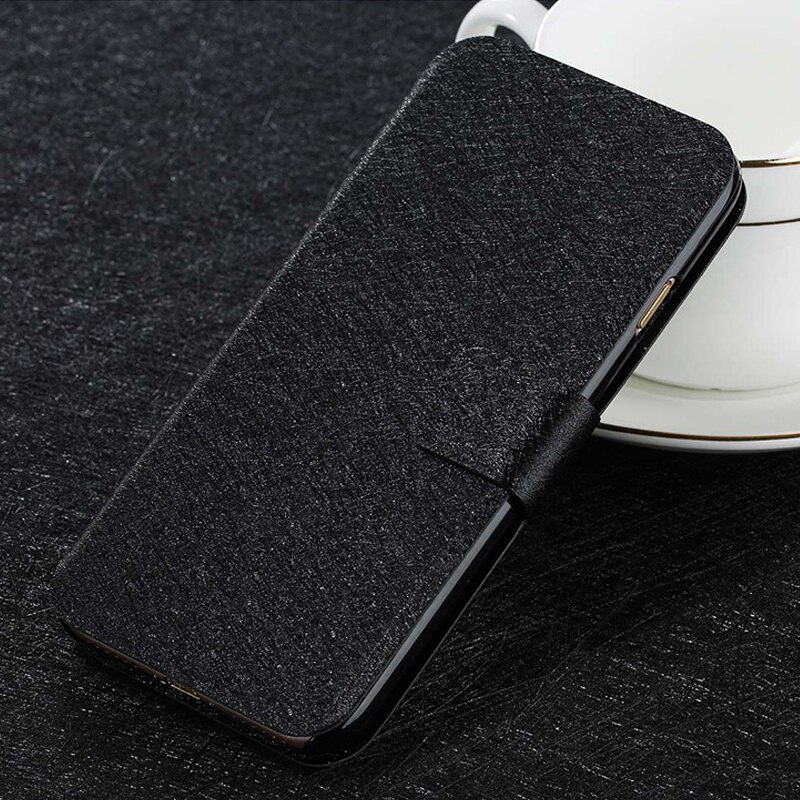 For ZTE Blade V10 Vita Case Cover Flip Case Original ZTE Blade V 10 Vita PU Leather Stand Wallet Telephone Funda Capa Coque Bag: CS Black