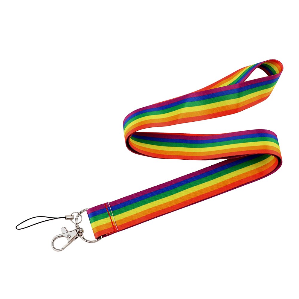 CB802 Rainbow smycz Cartoon smycz na szyje smycz na klucz uchwyt na identyfikator paski na telefon kółko do kluczy: 1