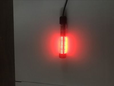 25w 5m led onderwater vislamp diep onder water vislokmiddel aaszoeker lamp inktvis aantrekkend 12v nachtvislamp: 25w rode