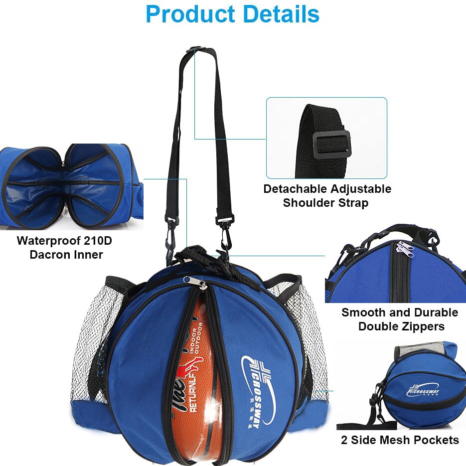 Outdoor-Sport-Schulter-Fußballtaschen für Kinder, Fußball, Volleyball, Basketball, Trainingszubehör, Sportausrüstung