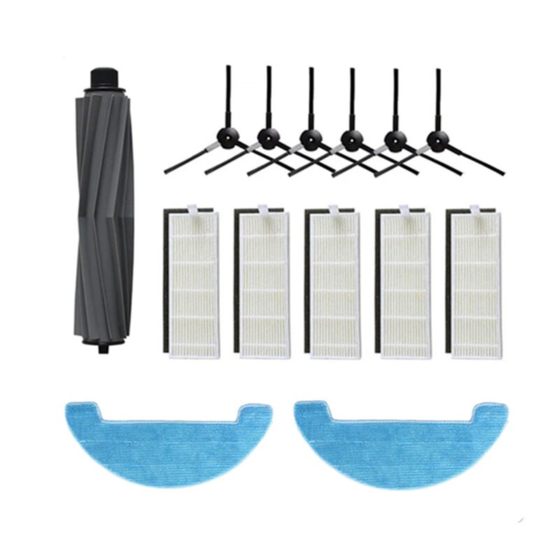 Robot Vacuum Cleaner Side Brush Main Brush Mop Cloth HEPA Filter for AMIBOT Animal H2O Connect Robotic Vacuum Cleaner Parts: as picture show6