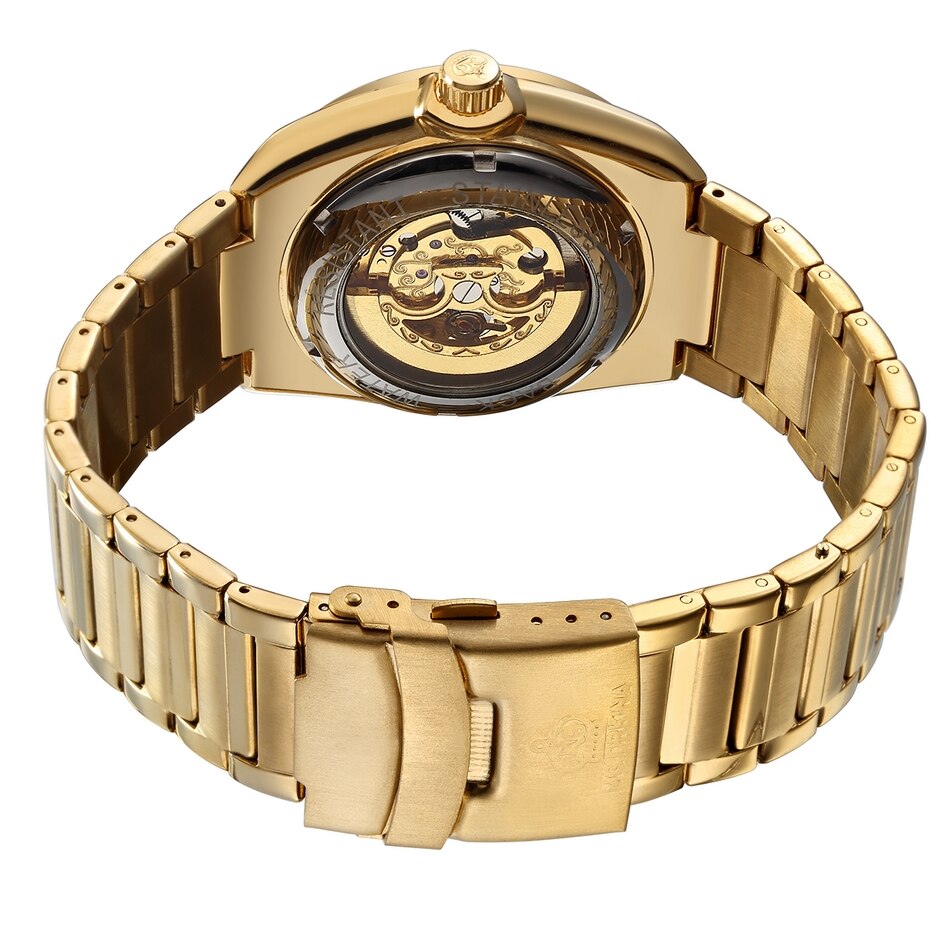 Orkina Mannen Horloge Luxe Mechanische Horloges Mannen Mode Skeleton Horloge Luxe Gouden Heren Horloges Automatische reloj hombre relogio