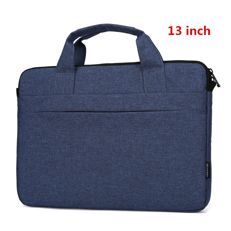 Thin Section Laptop Briefcase Men Women Portable Document Bag Travel Liner Package Ipad Phone Storage Pouch Accessories Supplies: Navy Blue 13 inch