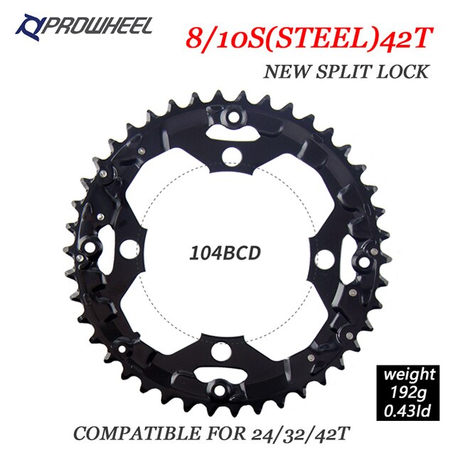 Prowheel fiets tandwielen 64/96/104 bcd mtb fiets kettingblad 22/24/30/32/40/42/44t kettingbladen mountainbike crankstel tand onderdelen