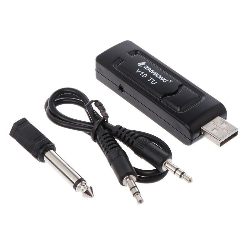 UHF USB 3,5mm 6,35mm inalámbrico megáfono de micrófono de mano con receptor PARA Karaoke altavoz de voz N84A