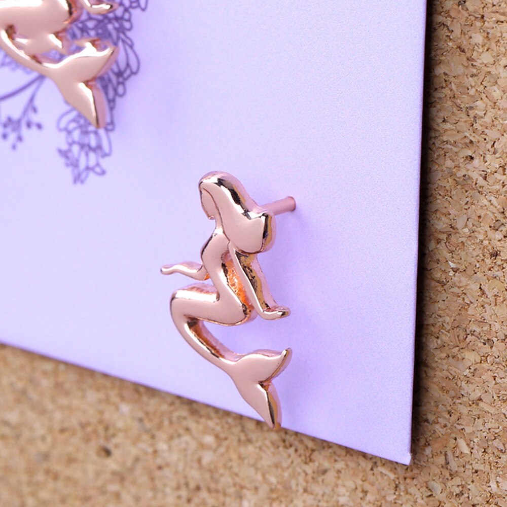 Mode mooie paars en rose goud met mermaid sprookje serie punaise