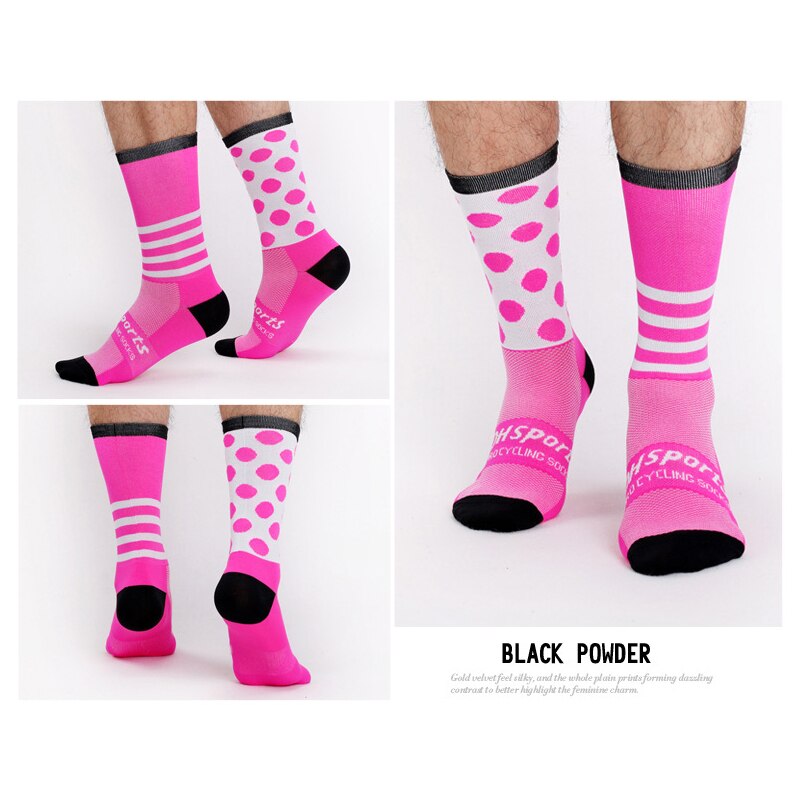 Cycling Socks Cycling Sports Socks Running Skateboard In-tube Breathable Compression Men Women Wear-resistant: 3 / L