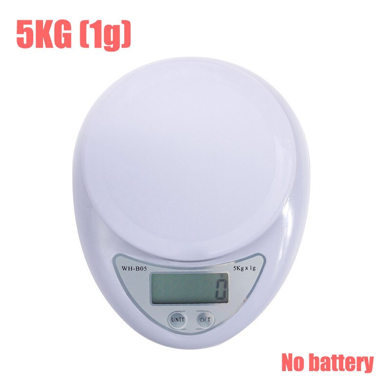 5kg / 1g Portable Digital Scale LED Electronic Scale Food Measurement Weight Battery Powered Measurement Weight Kitchen Gadget