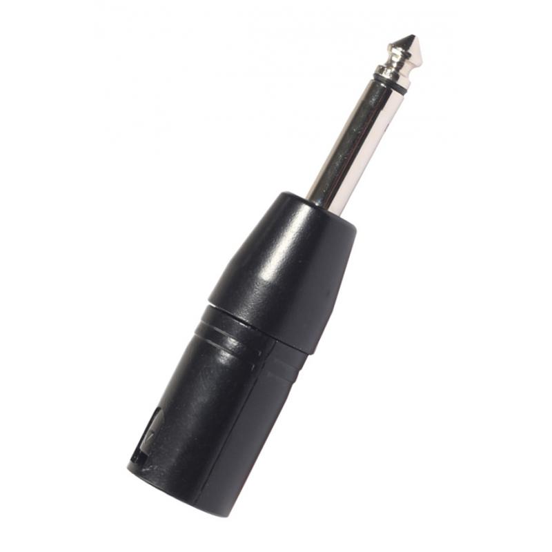 3 Pin XLR Male to 6.35mm Male Mono Jack Lead Adapter Microphone