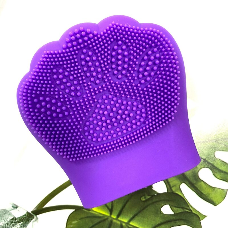 Konijn Kat Klauw Silicagel Schoonmaken Pad Wassen Gezicht Gezichts Exfoliërende Borstel Huid Scrub Cover Hand Schoonheid Reiniging Borstels Douche