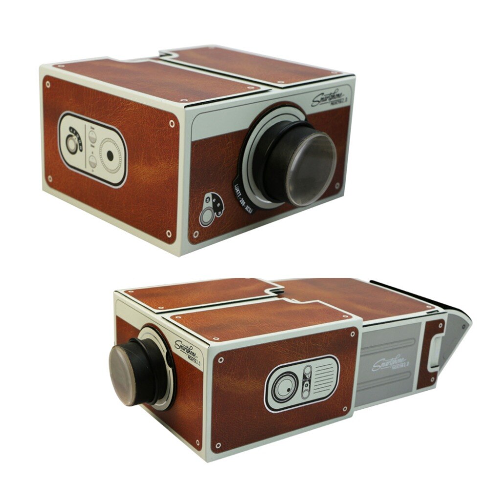 Portable Cardboard Smartphone Projector 2.0 DIY Mobile Phone Cinema Theater-34#/CC