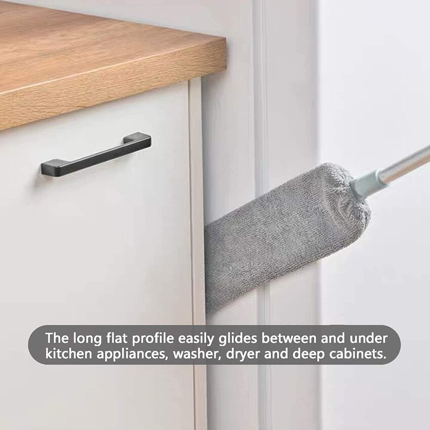 Cleaning Duster Retractable Gap Dust cleaner Brush for Household Bed Bottom Gap Clean Hand Duster with Extension Pole