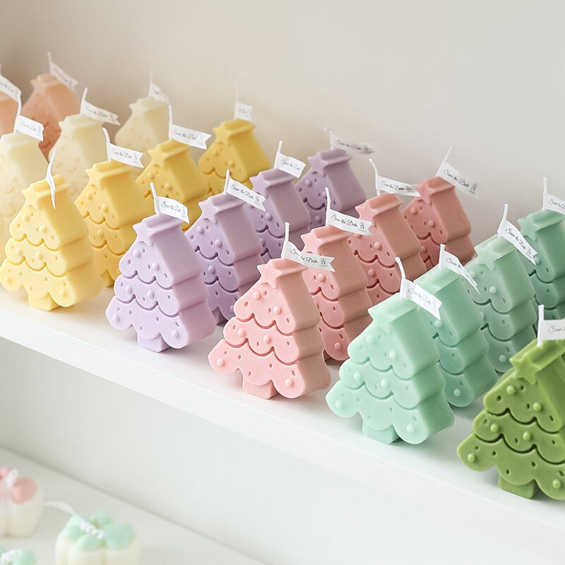 Kerstboom Geurkaars Boom Vorm Kaarsen Voor Kerst Woondecoratie Houden De Lucht Verse Desktop Ambachten U2