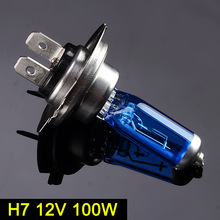 SINOVCLE H7 Halogeen Lamp 5000 K 12 V 100 W 2100Lm Xenon Donkerblauw Super Wit Quartz Glas Auto Koplamp vervangende Lamp