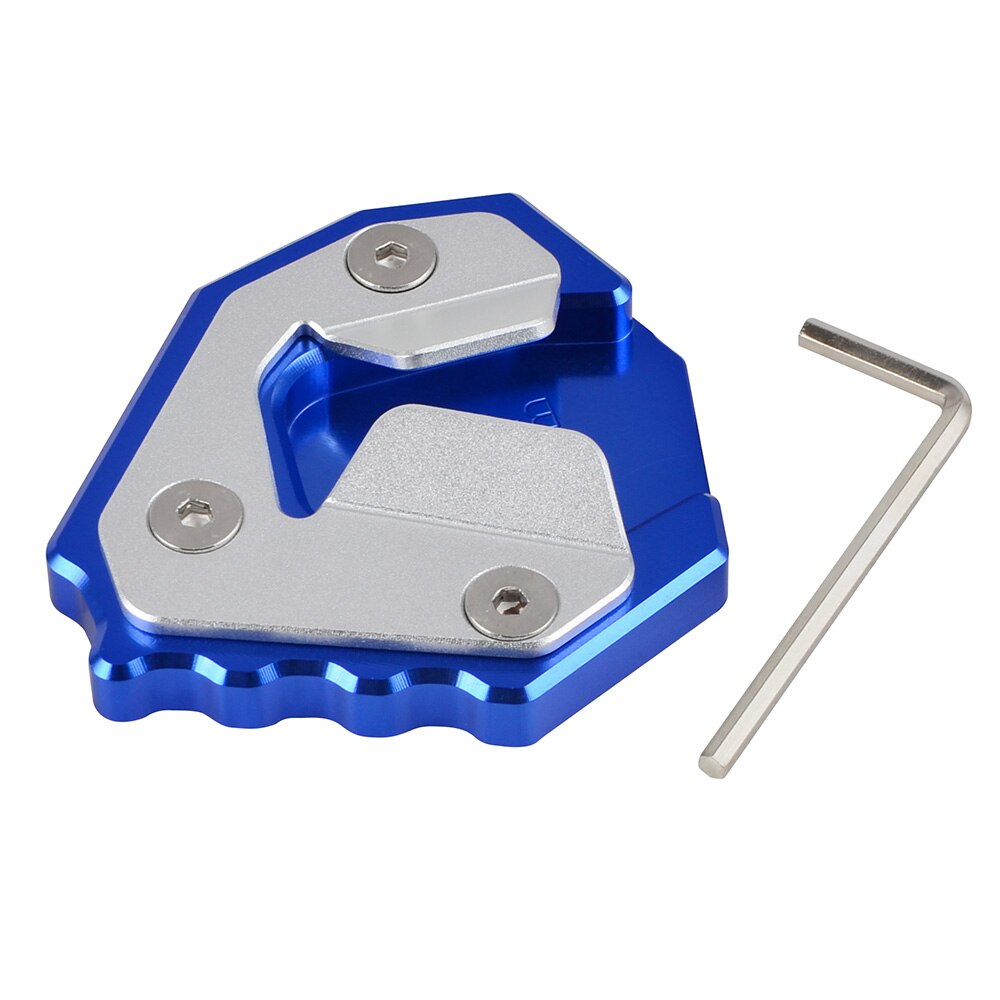 Kickstand Side Stand Pad Voor BMW S1000XR S1000 XR S 1000 XR Motorfiets Side Stand Vergroten uitbreiding Plaat: Blauw