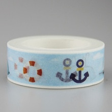 15Mm X 10M Blauwe Zee Decoratieve Tape (1 Stuk)