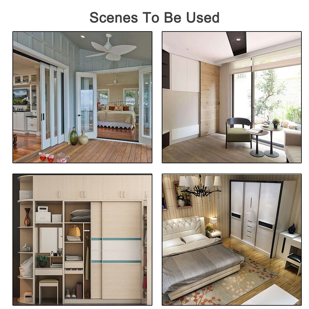 2pcs/set Sliding Door Roller Hardware Slide Doors Pulley 4/8 Wheels Home Room Wood Door Hanging Wheels Rail Track Pulley