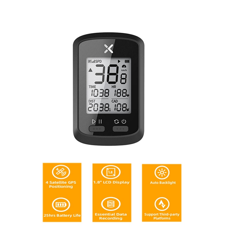 XOSS G+ Bluetooth ANT+ GPS Cycling Bike Computer For speed measurement navigation and Heart Rate Monitor Cadence Sensor Display