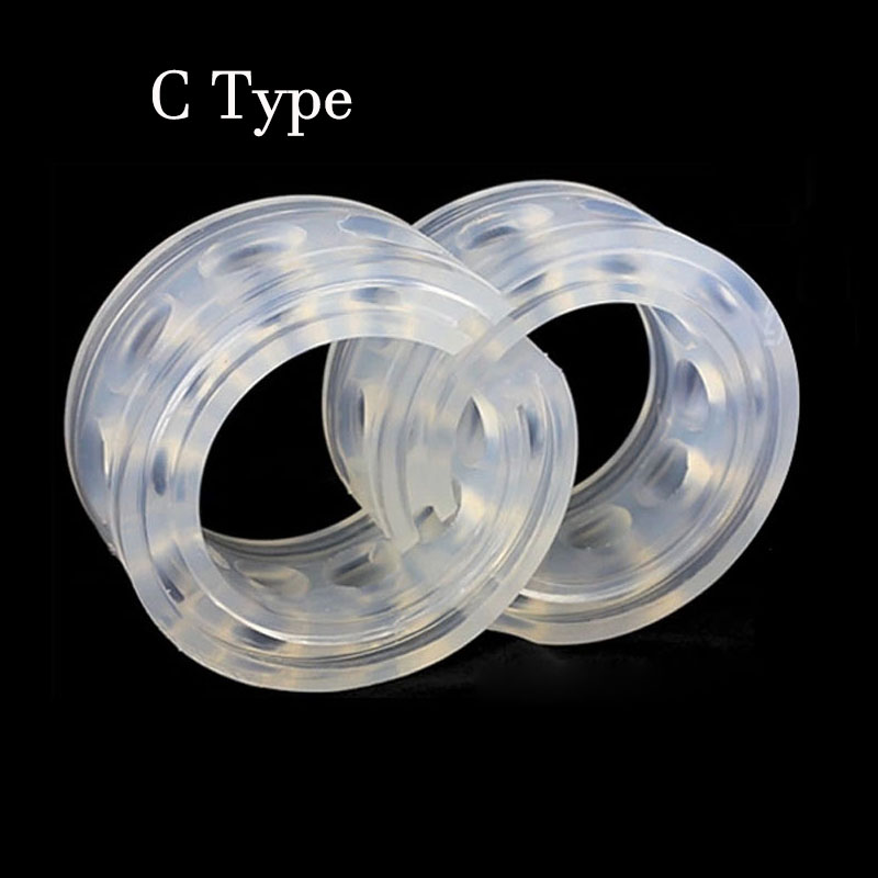 Car Buffer Bumper Cushion Springs Shock Absorber Power Cushion Buffer On Car Springs Auto Buffer Accessories Auto-Buffers: C type