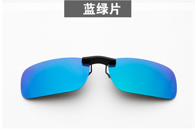 Leichter Leichter! 95% licht Durchlässigkeit PC Sonnenbrille mit TR90 Clip Anti-Uv Polarisierte Zugabe auf Nearsightness Myopie Gläser: blue green