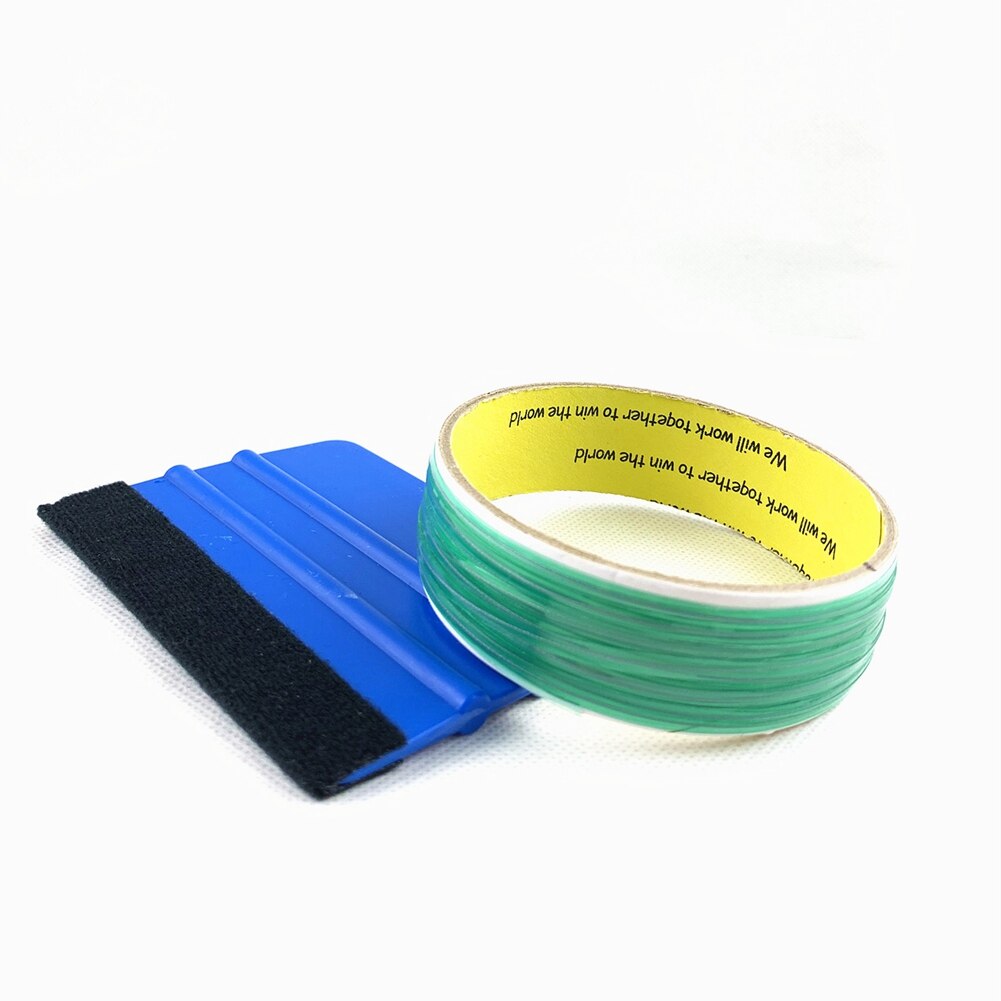 Car Wrapping Gereedschap 10M Knifeless Tape Zuigmond Schraper Tool Kit voor Auto Vinyl Wrapping Film Snijden Line Tools