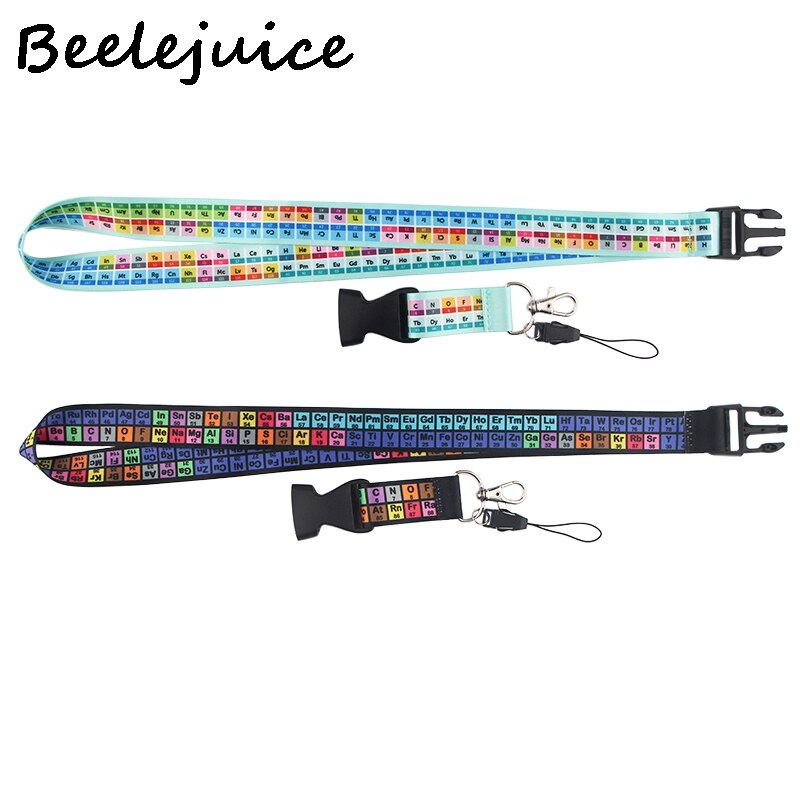 Periodic table of ele ments Lanyards Cool Neck Strap webbings ribbons Phone Keys ID Card Holder Lanyard For Keys DIY Hang Ropes