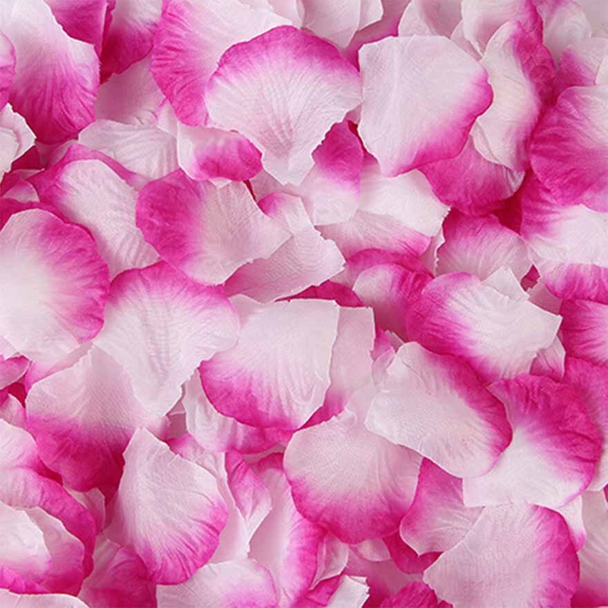 MOLANS 500pcs 5*5cm Silk Imitation Rose Petals for Wedding Decoration Muti-color Fabric Flower for Proposal Arrangement Ornament: 23