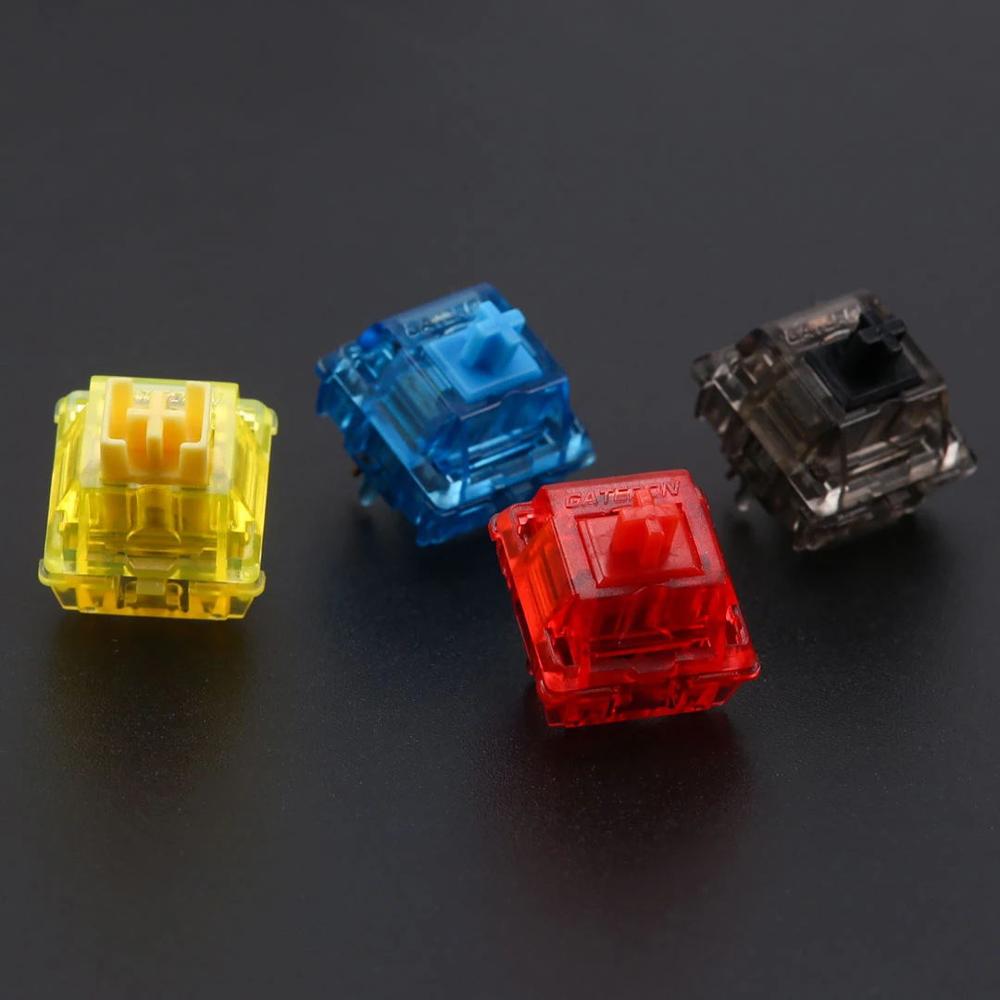 Gateron Inkt schakelaars Zwart/Rood/Blauw/Geel/Stille zwart (10 pcs)