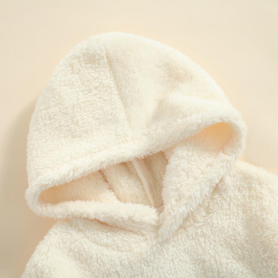 2021 bambini bambini felpa invernale cappotti manica lunga pile impunture cappuccio Patchwork Pullover cotone misto caldo capispalla