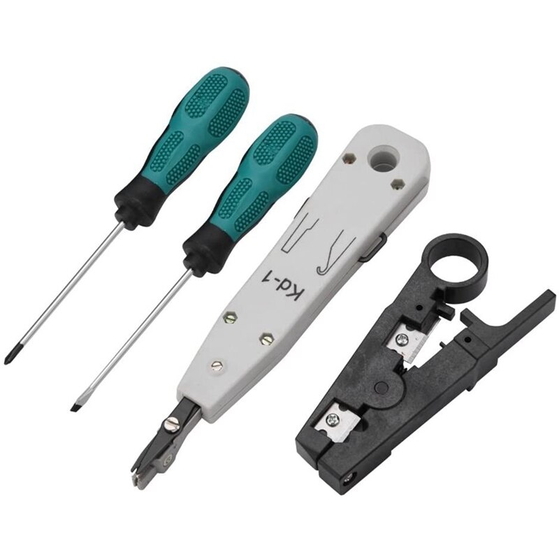 11 Stuk Netwerk Tester Netwerkkabel Klem Combinatie Kit Netwerk Kabel Tang Netwerk Gereedschap Reparatie Tool Set