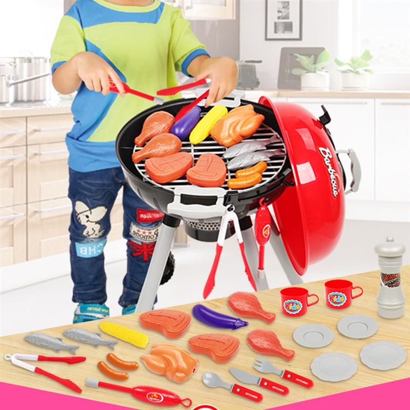 I bambini fingere Giocattolo Portatile Interessante Creativo barbecue Elettrico Carrello Giocattolo di Simulazione barbecue Giocattolo impostato barbecue Giocattolo per I Bambini Bambini