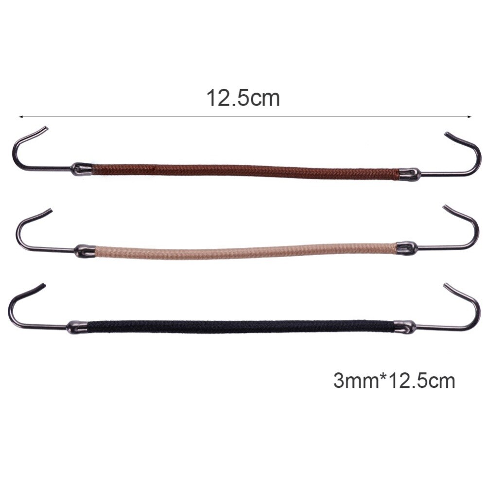 Bandas elásticas para el pelo para mujer, gomas para el pelo con gancho, coletero, herramientas de estilismo para cabello grueso/rizado, 15/18/24/30 Uds.