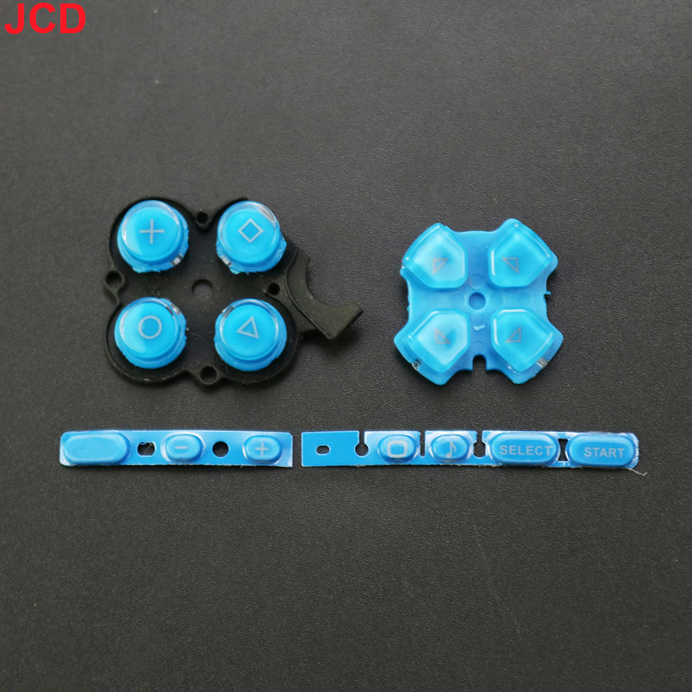JCD 1 Juego para consola de juegos PSP 3000, Kit de botones izquierdo y derecho de repuesto, tecla de botones de inicio seleccionados para pieza de reparación PSP3000: Púrpura claro