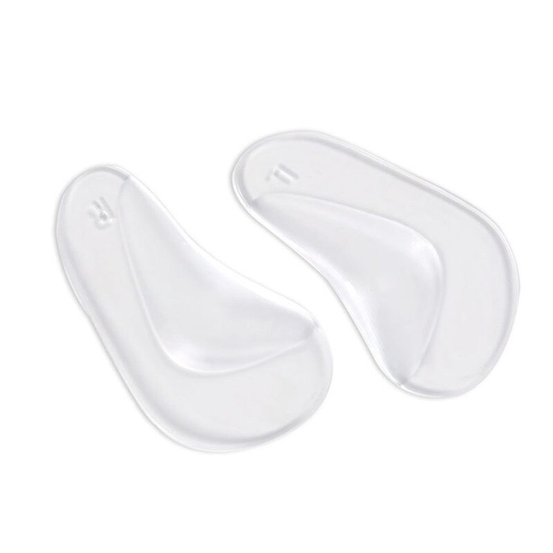 Plantilla ortopédica plantilla soporte arco pie plano zapato Corrector cojín relleno de Gel de silicona ortopédicos pad: Transparent L