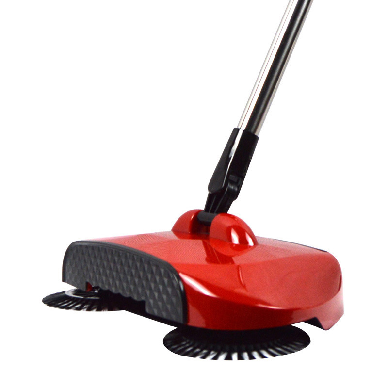 Stainless steel hand-push sweeper vacuum cleaner mop floor cleaner household kitchen carpet dust removal telescopic magic broom: Fuguihong