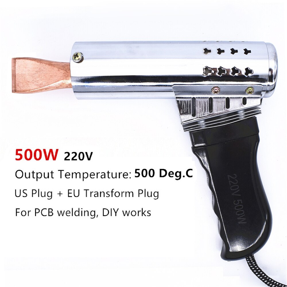High Power Elektrische Soldeerbout 100W/150W/200W/300W/500W 220V Zuiver Koper Tip Externe Verwarmde Lassen Apparatuur Gereedschappen