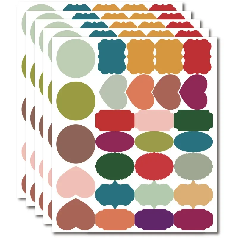 1 STKS Schoolbord Stickers Waterdicht Krijtbord Keuken Spice Label Sticker Thuis Potten Flessen Tags Schoolbord Etiketten Witte Marker: Donker Kaki