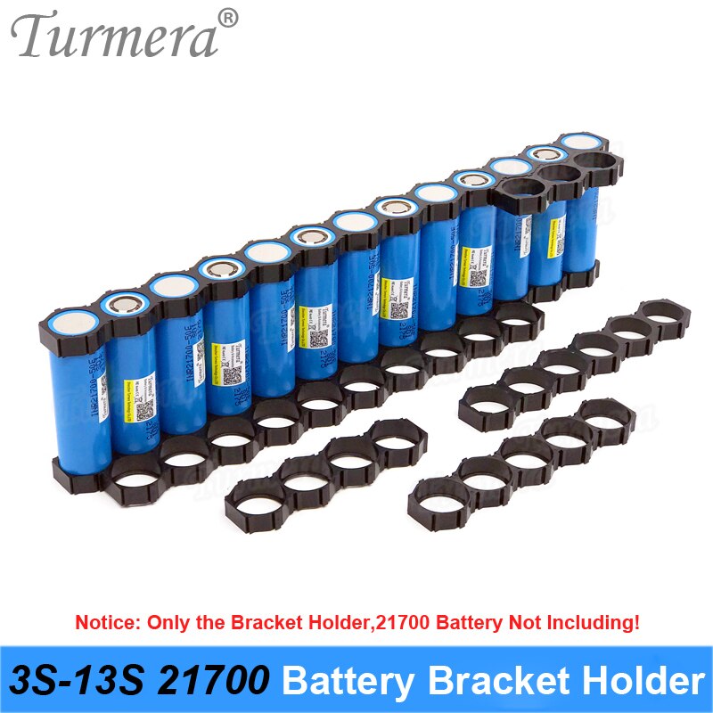 Turmera 10 Stück 21700 Lithium-Batterie-Halterung, 21700 Abstandshalter, 3S, 4S, 5S, 6S, 10S, 13S, Montage für 36 V, 48 V Elektrofahrrad-Batterie
