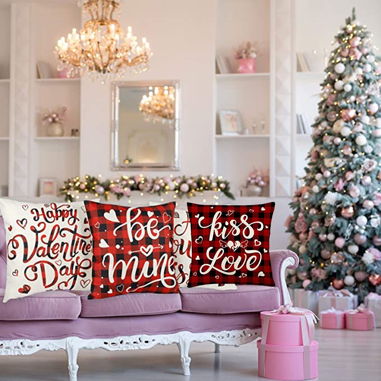 Liefde Brief Gedrukt Kussensloop Valentijnsdag Kussensloop Decoratieve Kussenhoes Woondecoratie Accessoires