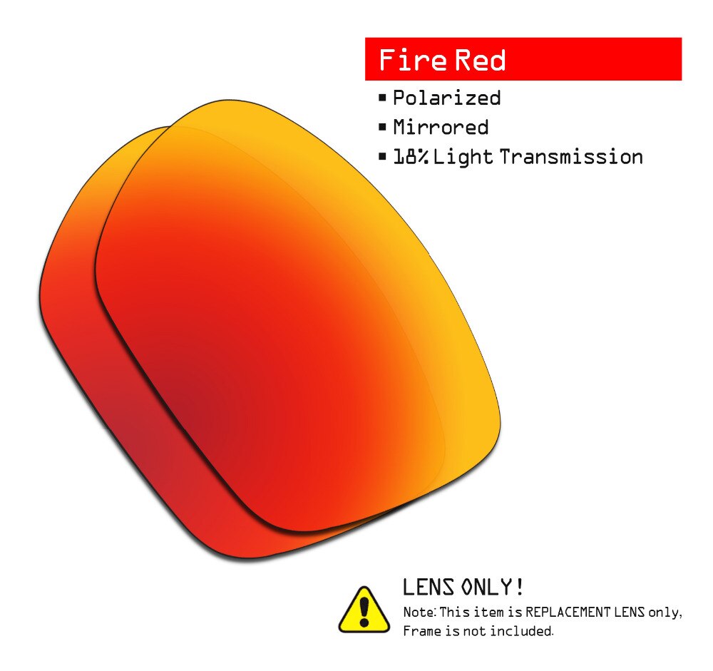 SmartVLT 3 Pairs Gepolariseerde Zonnebril Vervanging Lenzen voor Oakley Twoface XL Stealth Zwart en Zilver Titanium en Fire Red