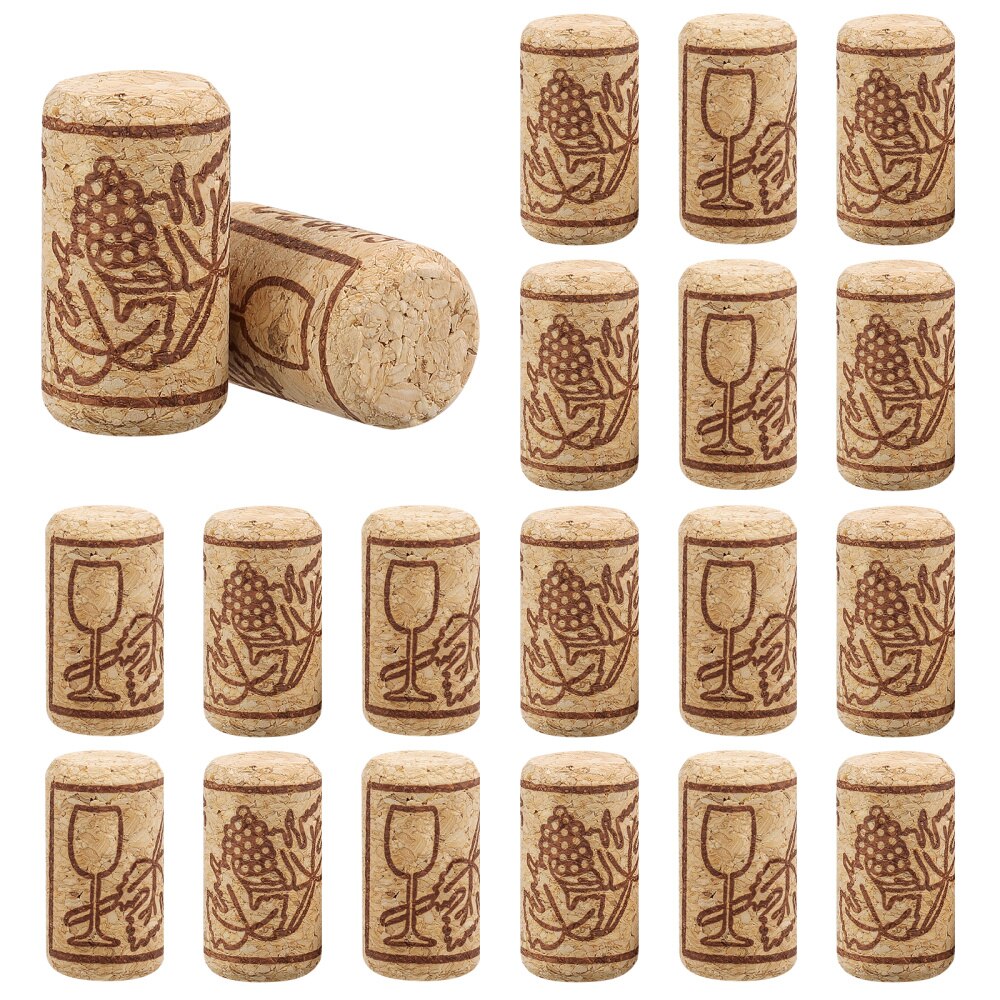 Bestonzon 100Pcs Natuurlijke Kurken Natuurlijke Kurk Craft Vervanging Kurken Afsluitdeksel Voor En Bier