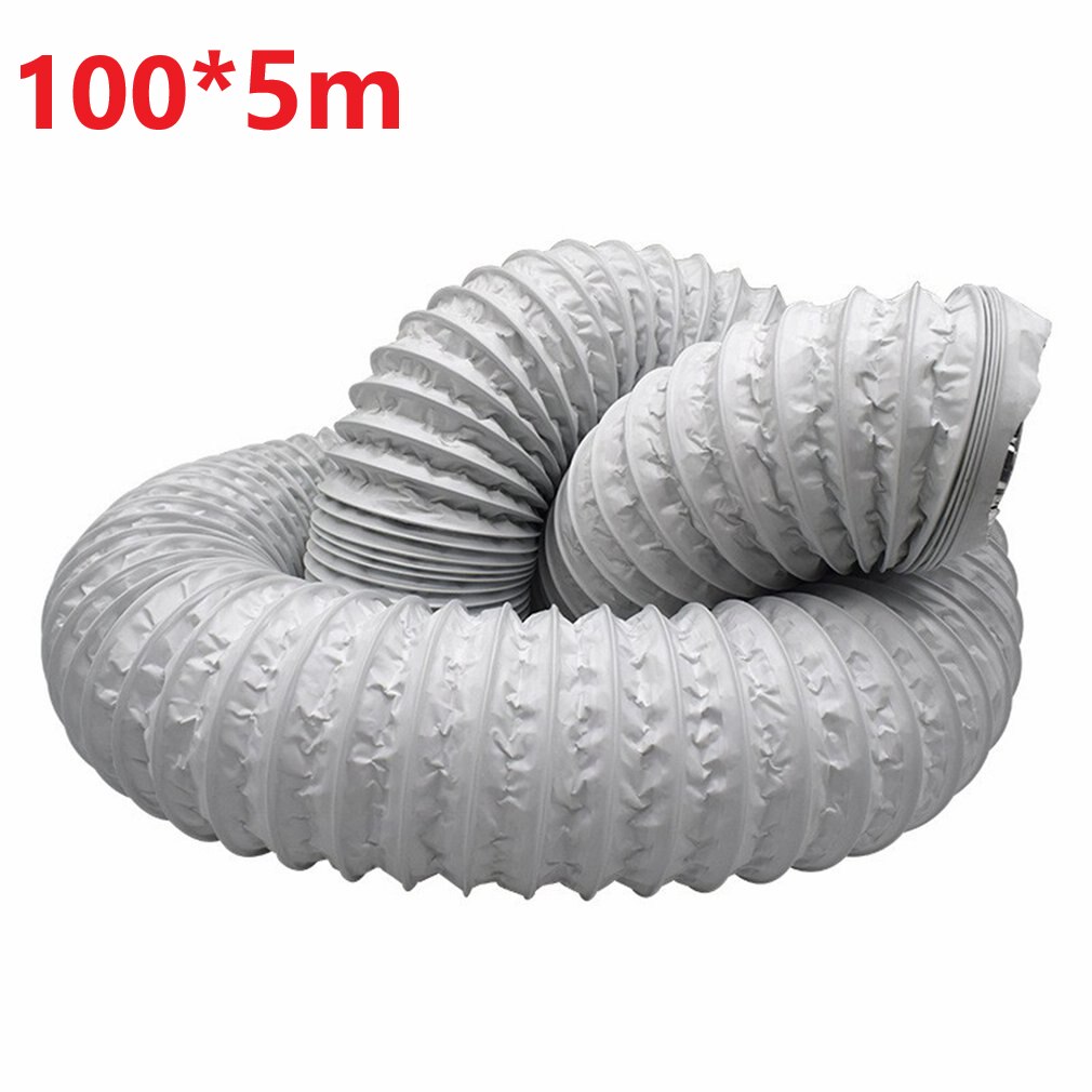 Aluminum Foil Composite Pipe Double-layer Telescopic Hose Smoke Exhaust Pipe Air-conditioning Ventilation Pipe: white-01