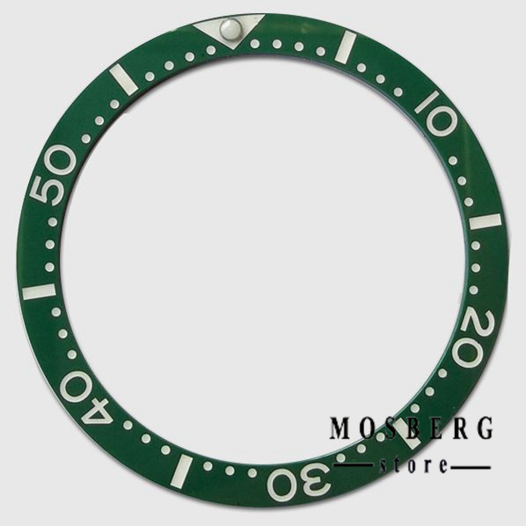 Zwart Horloge Bezel Groene Lichtgevende Diameter 38Mm * 31.5Mm Platte Keramische Ring Insert Fit Horloges Case Vervangen Accessoires onderdelen: KAF2