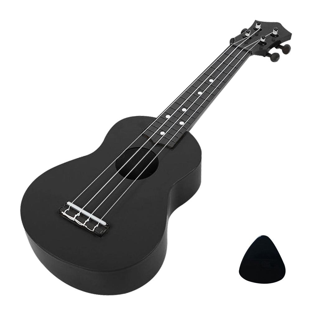 Ukulele Roze 21 Inch 4 Strings Ukelele Goedkope Hawaii Mini Gitaar Tone Candy Kleur: Black