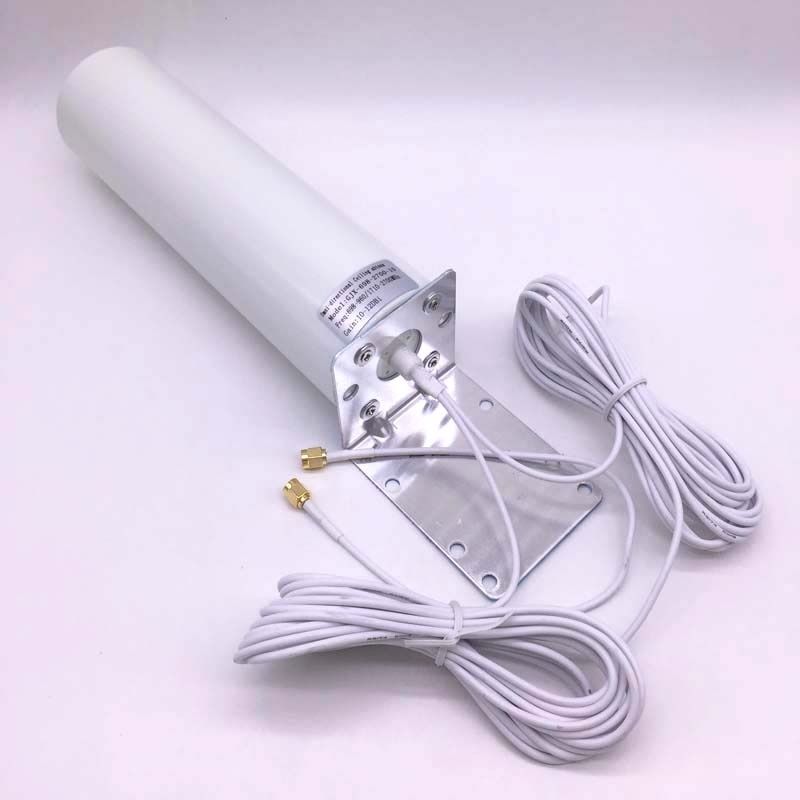 Jx antena sma dupla 5m, antena de cabo de 3g 4g lte 698-960/1710-2700mhz 12dbi para huawei b593 e5186, para modelos huawei b315/593s/b880/b310